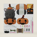UHAPEER Halloween Crochet Kit for Beginners Adults, Halloween Cat & Pumpkin