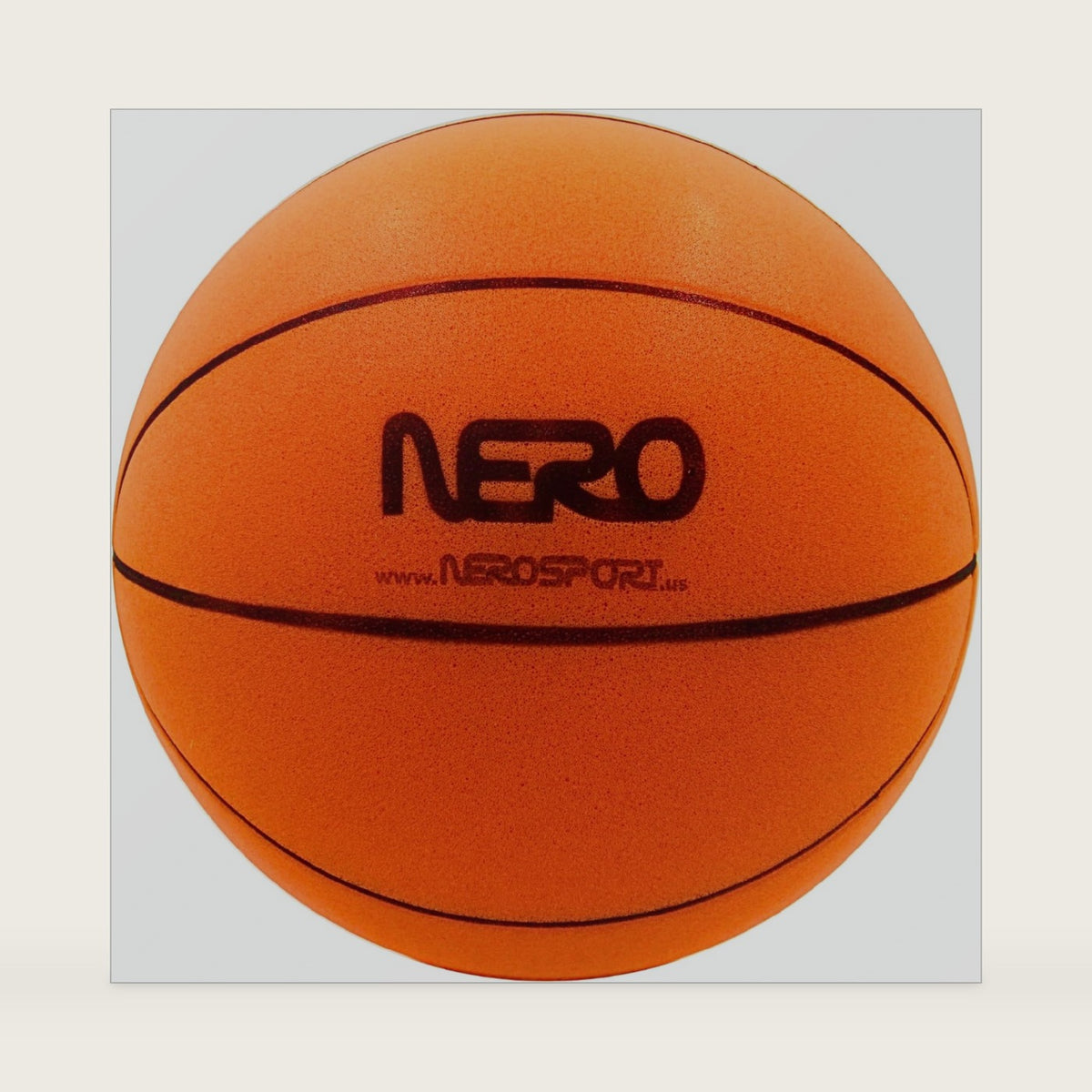 NERO SPORT Ninja Silent Basketball- Soft Foam Indoor Hoop Play | Soundless Ball for Quiet Dribbling and Indoor Training
