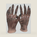 Clobeau Rotting Zombie Bone Hands Halloween Horror Zombie Hands Skeleton Gloves Monster Hand Scary Adult Halloween Cosplay Gloves