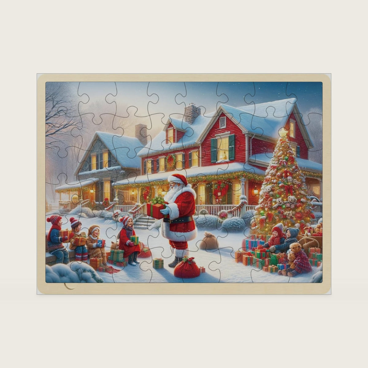 Christmas Puzzles 48 Piece for Kids Ages 4-8