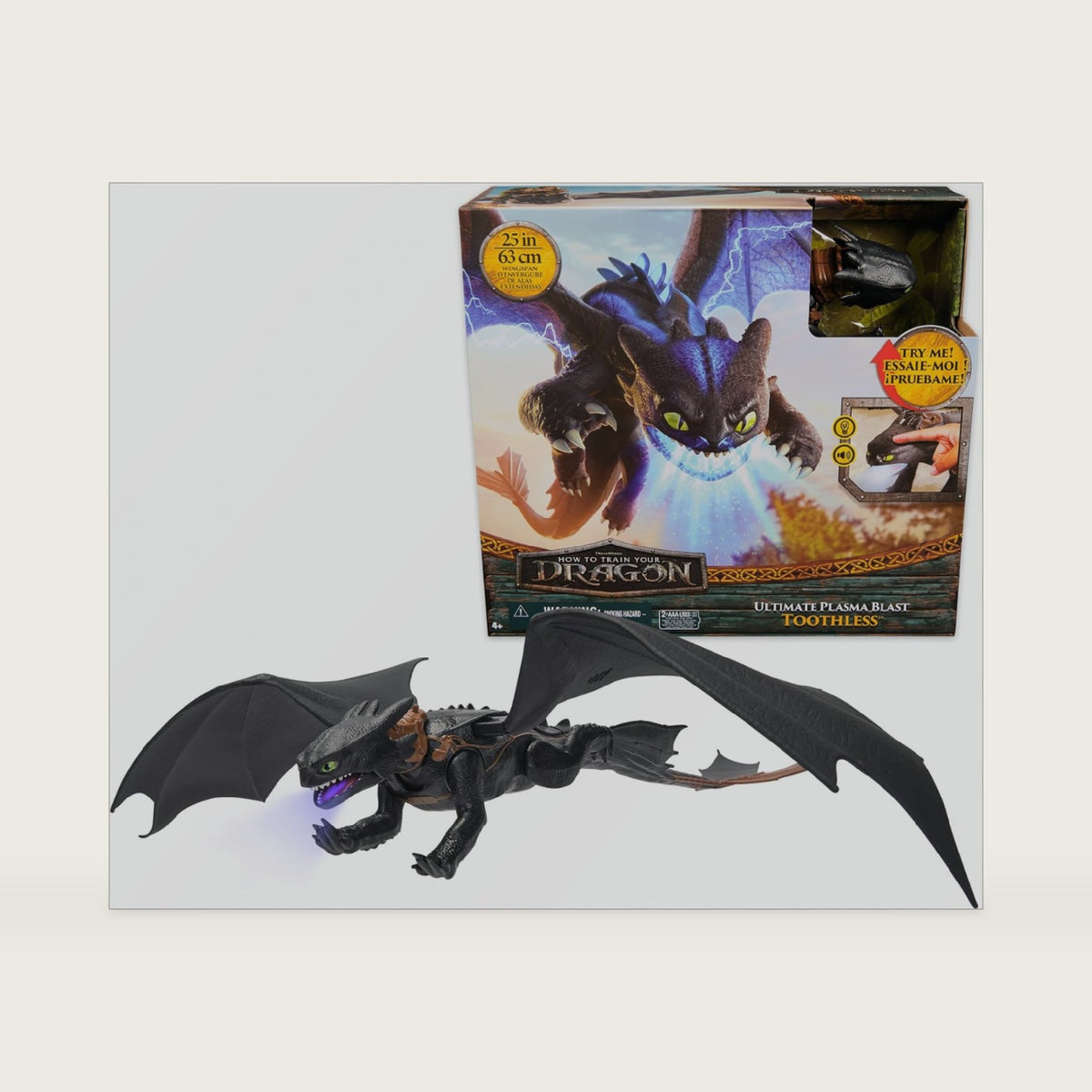 Dreamworks Dragons Ultimate Plasma Blast Toothless Interactive Dragon Toy