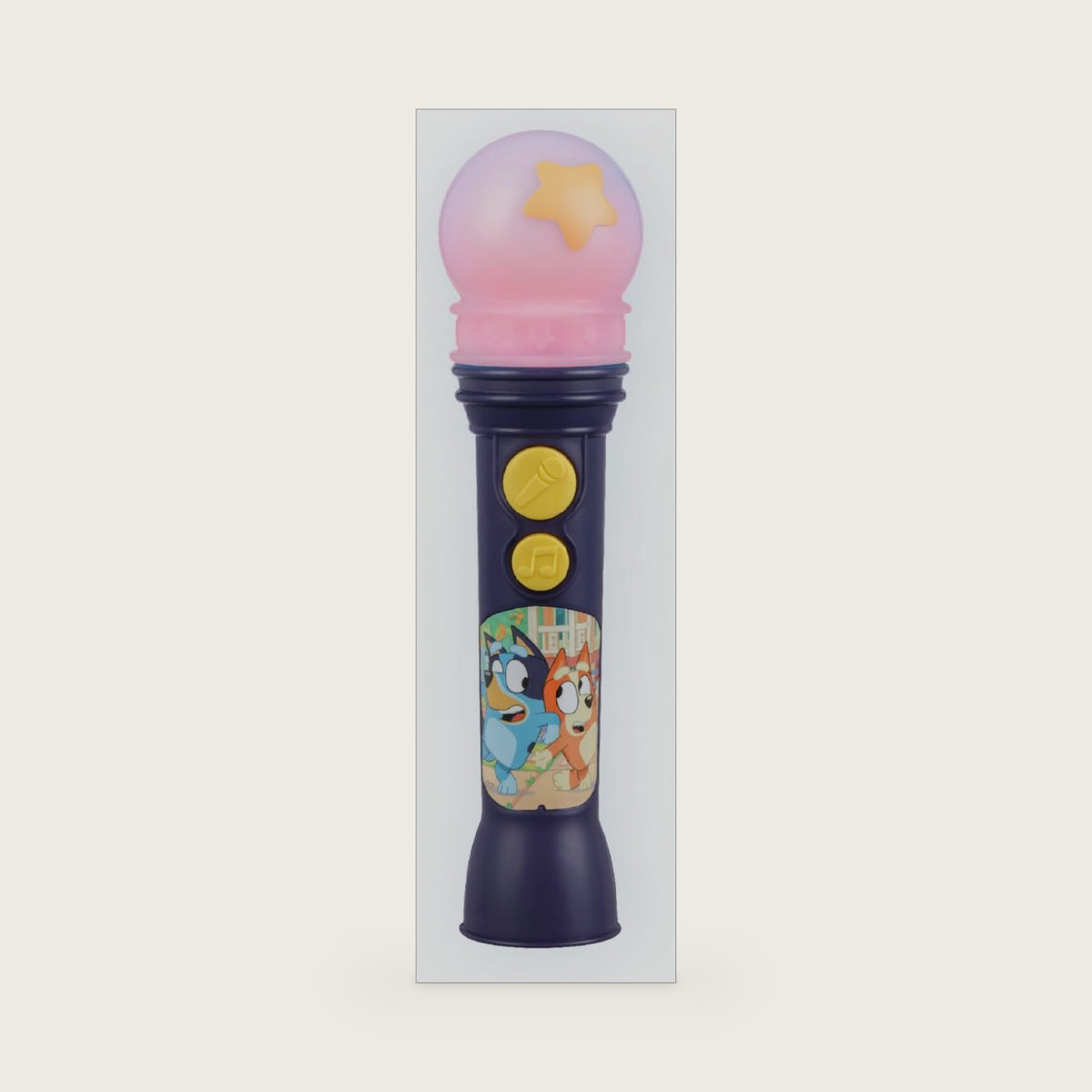 Bluey Toy Microphone for Kids with Music and Lights, Ideal Toddler Toys