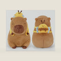 Ditucu Cute Capybara Plush with Bee Backpack Soft Capibara Stuffed Animal Plushies Toys Gifts for Kids Brown 9 inch