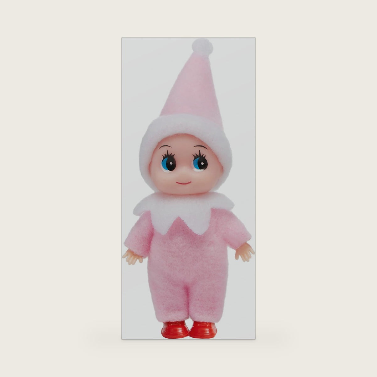 JOYIN 1 Pack Christmas Pink Tiny Elf Soft Plush Toy for Adults Kids Accessories Party Favors Xmas Party Supplies Christmas Decor, Xmas Gift