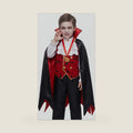 Vampire Costume for Boys Scary Halloween Red Vampire Costume for Kids