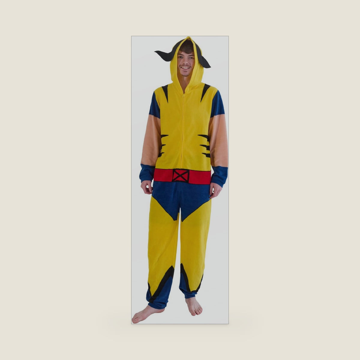 Bioworld Adult Long Sleeve Hooded Cosplay Costume Union Suit
