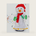 Electric Snowman Toy with Singing, 360° Rotating Dancing, Christmas Doll