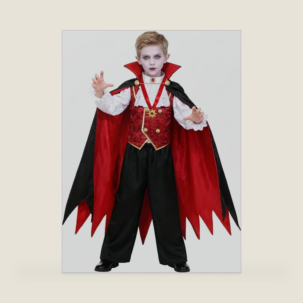 Gorkonpy Vampire Costume Boys Halloween Toddler Vampire Costume Kids Boy