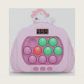 Quick Push Pop Game Fidget Toys, 12 Modes LED Screen Light Up Fast Push Bubble Game, Handheld Speed Pushing Game, Christmas Toys Gifts for 6 7 8 9 10 11 12 Years Old Kids Stocking Stuffers (Unicorn)