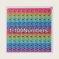Multiplication Table Hundred Board Math Game P0PP Toy, 1-100 Number