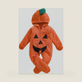 Infant Newborn Baby Boys Girls Halloween Pumpkin Costumes Romper Long Sleeve Hooded Jumpsuit Halloween Outfits