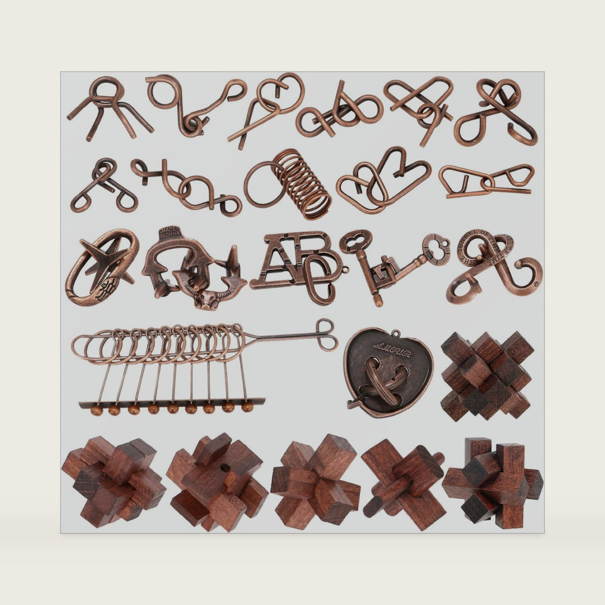 Brain Teaser Puzzles for Adults Teens Kids, Party Favors for Adults Teens