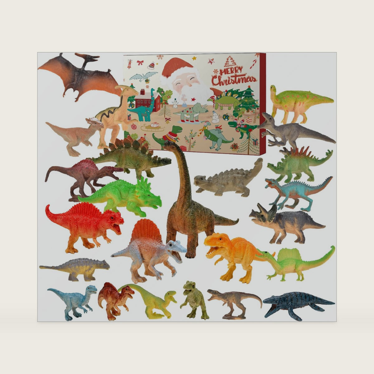 Advent Calendars 2026 Kids Dinosaur Toys, 24 Days Countdown Christmas Advent Calendars for Kids Gift with Different Dino Figure, Ideal Xmas Gift for Boys Girls Teens 3 4 5 6 Years Old