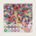 Nuogo 500 Pcs Acupressure Rings Spiky Sensory Finger Rings for Fingers