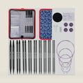 Svartur 4.23” Interchangeable Circular Knitting Needles Set Size US2.5-US11, with Accessories, 9 Pairs