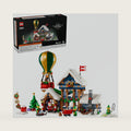 LEGO Icons Santa's Post Office Building Set for Adults - Christmas Village Decoration for Home - Includes Santa Minifigure, 4 Elves Minifigures, and More - Gift Idea for Men and Women - 10339