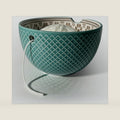 UCDRMA Yarn Bowl for Crocheting Large Yarn Holder Bowl, Round Crochet Bowl Ceramic Yarn Knitting Bowl for Bulky/Acrylic Yarn, Easy-to-use Knitted Yarn Storage Bowl, Great Knitting Crochet Gift