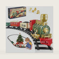 Electric Train Set for Kids Ages 4-8, Complete Toy Train with Lights & Sounds, Train Toys with Cars & Tracks for Christmas and All-Year Play