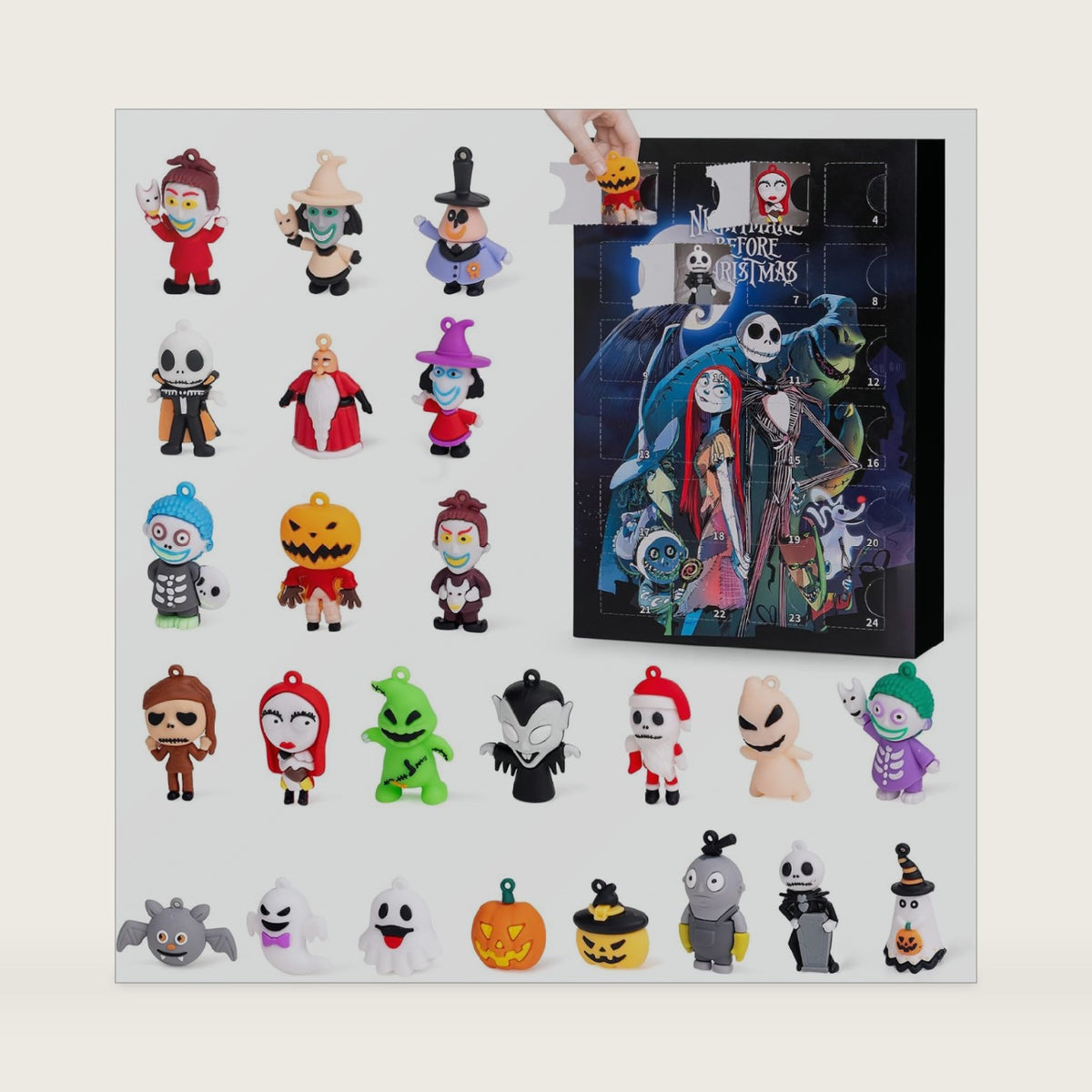 Nightmare Christmas Advent Calendar 2026 with 24 Collectible Stocking Stuffers Gifts Holiday Countdown Party Favors Box for Kids Adult Boys Girls