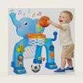 Toddler Basketball Hoop & Soccer Goal, Toys for 1 2 3 Year Old Boys Girls, Kids Sports Toy with Light Sound Music, Montessori Toys for Baby 12-18 Months, Christmas Birthday Gifts for Ages 1-3, Blue