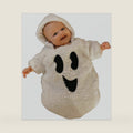 Infant Baby Girl Boy Halloween Costumes Ghost Pumpkin Plush Hoodie Romper