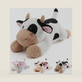 gnomantic Cow Weighted Stuffed Animals, Plush Pillow for Kids