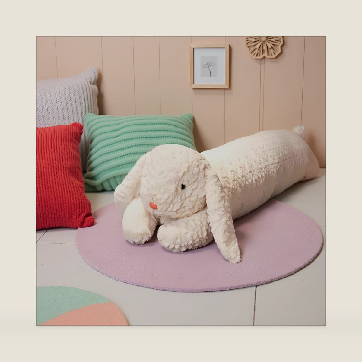 Ryttir 40 Inch 15% Chubbier Large Bunny Stuffed Animal,Soft Rabbit Plush Stuffed Bunnys Body Pillow for Kids and Adults - Perfect Valentine Rabbits Gifts for Cuddling