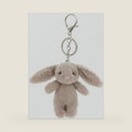 Cute Bunny Plush Keychain for Backpack, 3.5" Inch Mini Rabbit Keychain Purse Charm Pendant Gift for Women