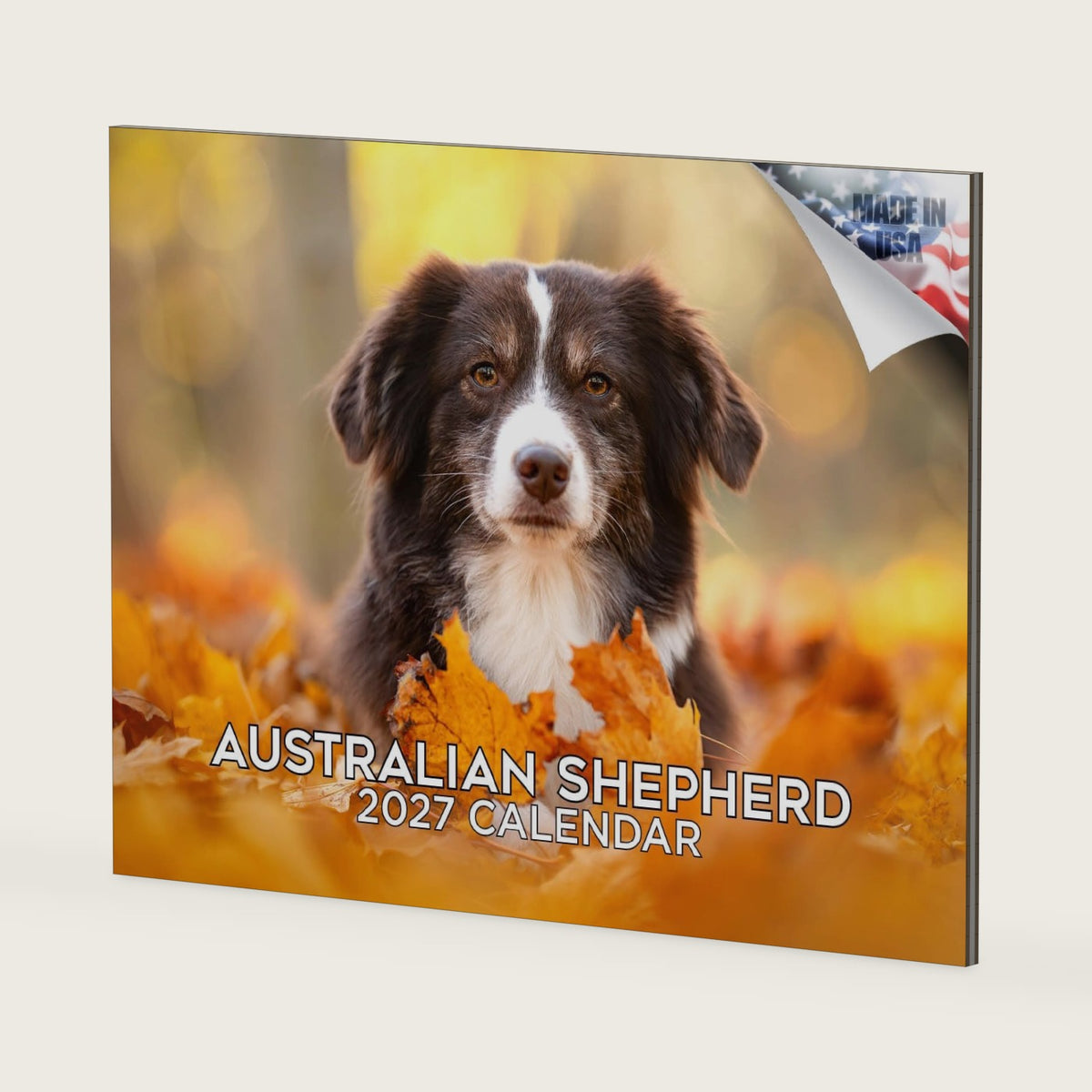 Australian Shepherd Calendar 2027-14-Month 12x9 Wall Calendar