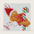Singing Christmas Ornaments, Funny Sounding Christmas Tree Decoration, Musical Gingerbread man Hanging Ornaments for Xmas, Stocking Stuffer,White Elephant Gift for Xmas Party Gift Exchange 10 inch