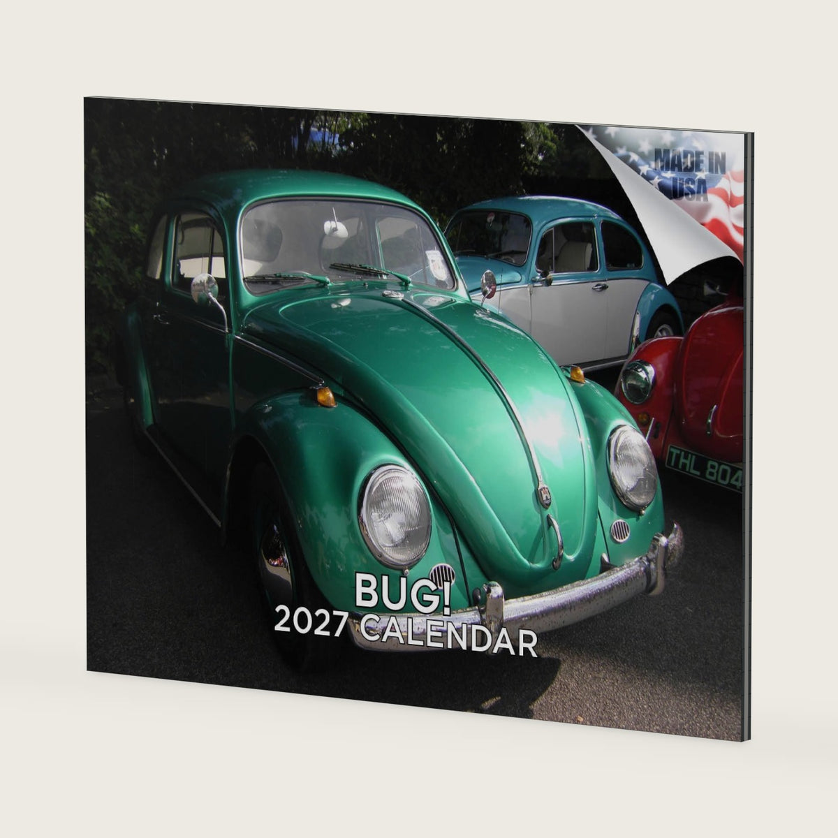Bug Calendar 2026 2027 14 Month Classic Car Wall Calendar 12x18