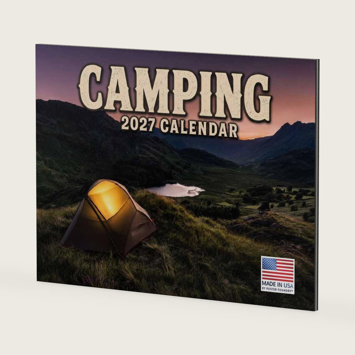 Camping Calendar 2027 Outdoors Nature Monthly Wall Calender 12 Month