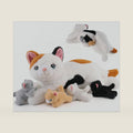 gnomantic Cat Stuffed Animals with Babies Inside, Mommy Toy for Kids