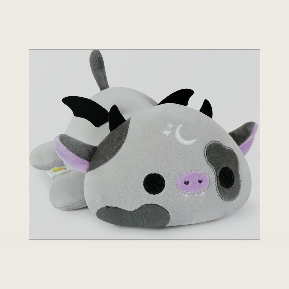 Onsoyours Original Cute Bat Cow Plushie, Soft Stuffed Cow Squishy Plush Animal Toy Cow with Wings Bat Pillow for Kids (Bat Cow, 12")