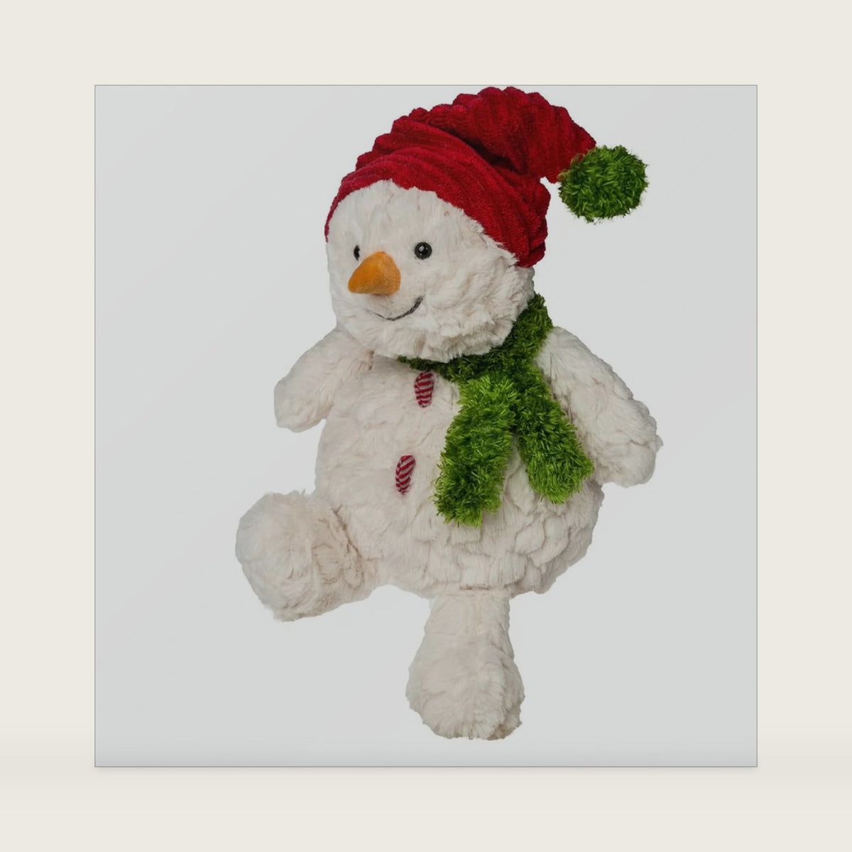 Mary Meyer Stuffed Animal Putty Collection Soft Toy, 12-Inches, Let it Snow Snowman