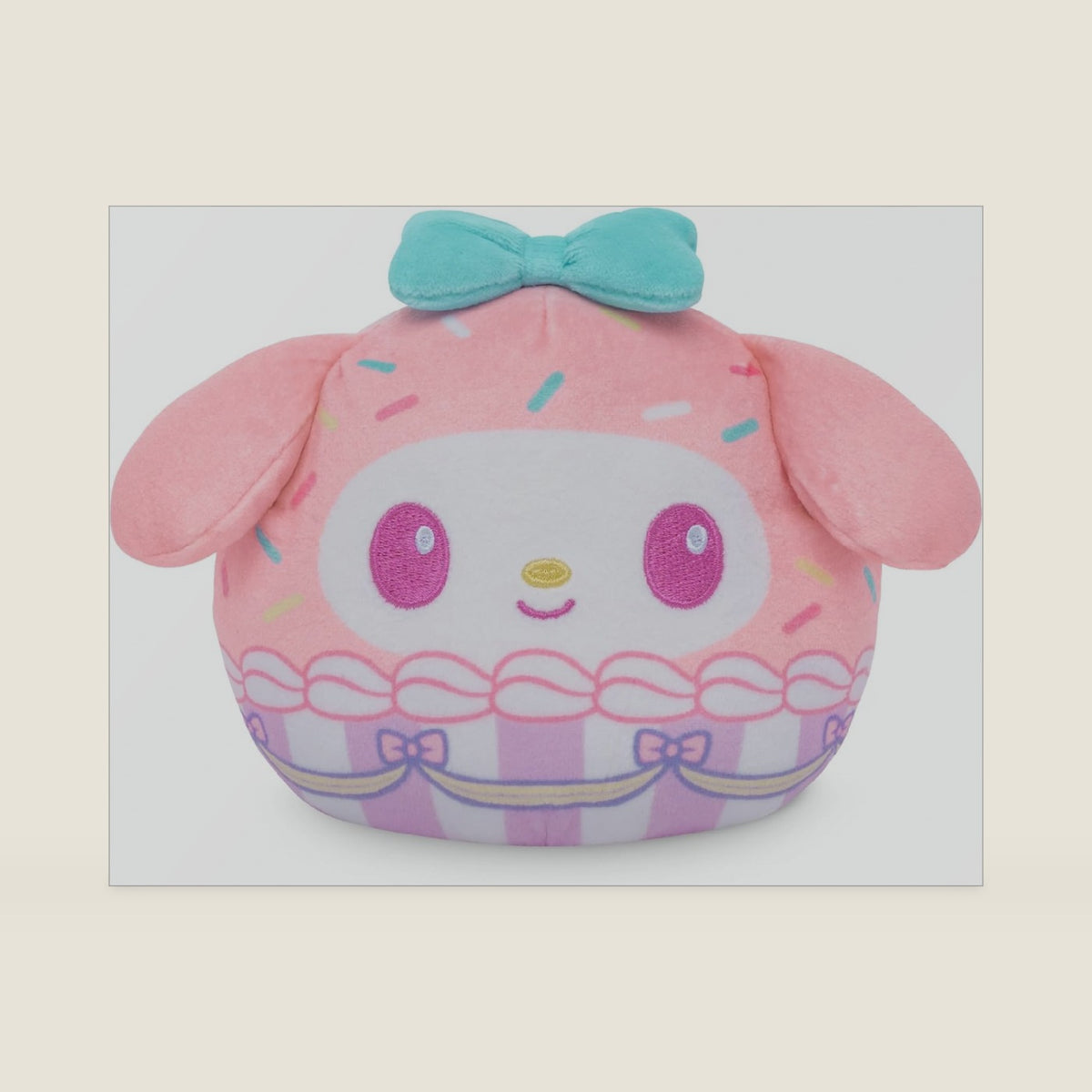 TeeTurtle Reversible My Melody Cupcake Scented 4 Inch Plushie