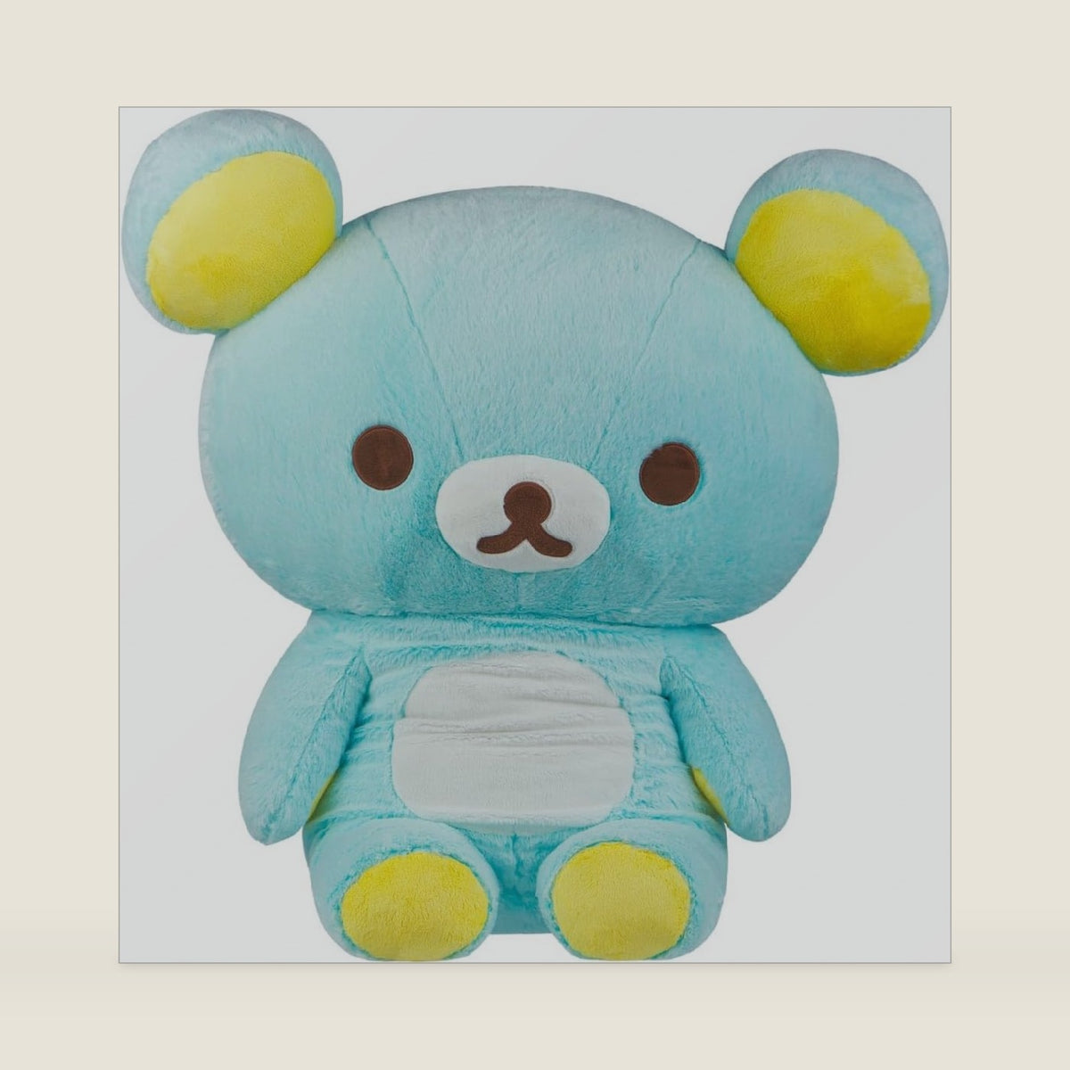 Rilakkuma San-X Original Long Pile Sherbet Series Jumbo Plush - Blue