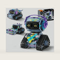 STEM Robot Building Kit 3 in 1 Guitarists Transporters Road Rollers Remote & App-Controlled Tracked Robotic Blocks Toys Set with LED Eyes & Sound Christmas Birthday Gifts for Boys Girls Age 6+ 433 Pcs