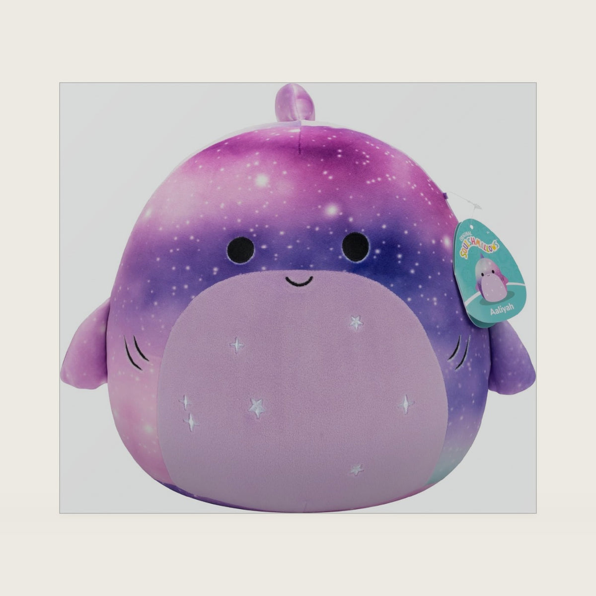 SQCR06574 - Official Aaliyah The Shark Soft Toy, 30 cm, Super Soft Toy