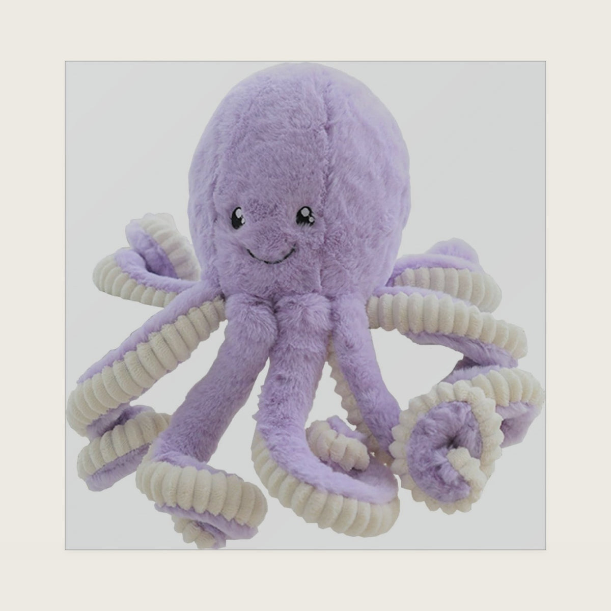 Cute Plush Octopus Stuffed Toy Pillow - Soft Kids' Cushion for Toddler Bed & Playroom，Soft Marine Animal Decorations (Viole, 7.0 inch)