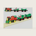 Electric Train Set for Wooden Tracks, Battery Powered Trains Toy with Lights & Sounds for Toddlers, Motorized Train for Kids Compatible with Thomas & Friends, Brio, Chuggington