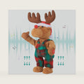 Dancing Singing Rudolph Santa Red Nosed Reindeer Toy Tweaking Santa Claus Animated Musical Plush Santa Claus Doll