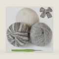3 Balls Soft Mohair Wool Yarn for Crocheting Knitting Hand Washable Long Wool Yarn DIY Scarf Crochet Thread for Clothes Hats Sweater Scarf Craft Projects
