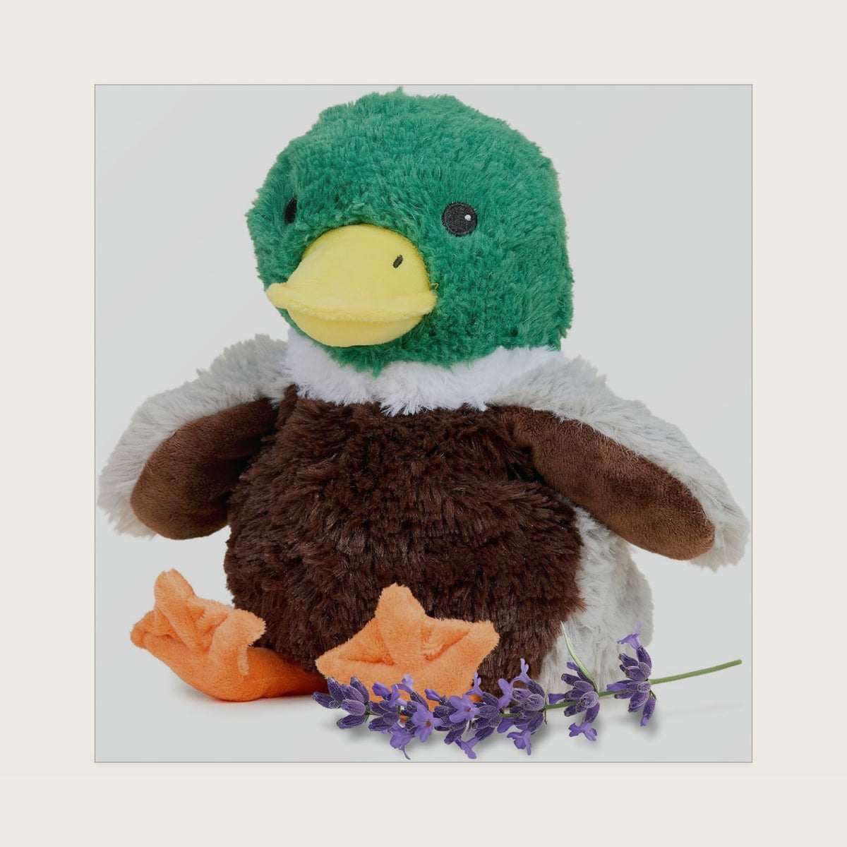 warmies Microwavable & Weighted Stuffed Animals, Mallard Duck Plush