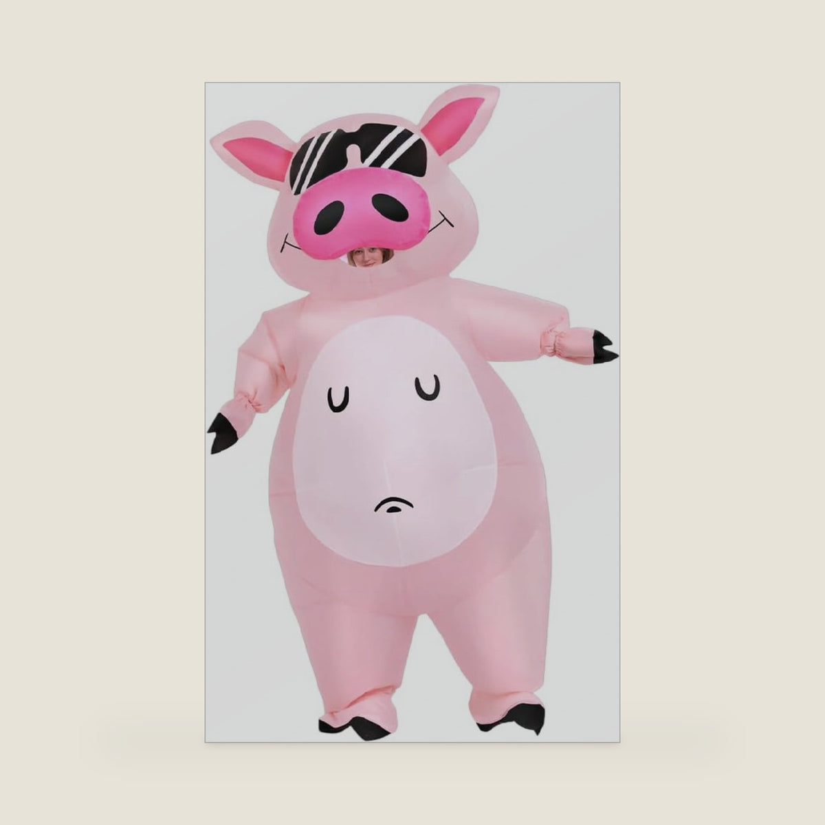 KOOY Inflatable Pig Costume, Pig Costume Adult Inflatable Costumes Adult Size Full Body Blow up Costumes for Adults Women Men Inflatables Fancy Funny Suit for Halloween Party