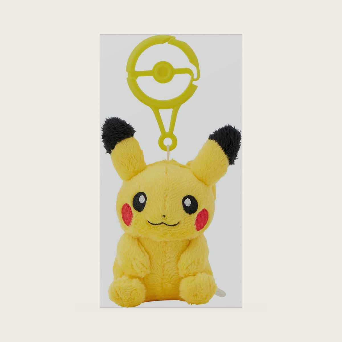 Center Plush with Carabiner Pikachu