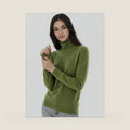 Chanyarn 100% Pure Cashmere Women's Sweater Turtleneck Long Sleeve Warm Soft 2026 Fall Winter Knit Pullover