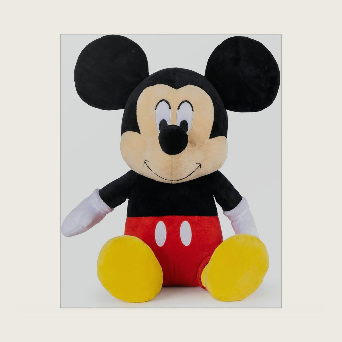 Mickey Mouse Cartoon Kids Plush Pillow Buddy, Black