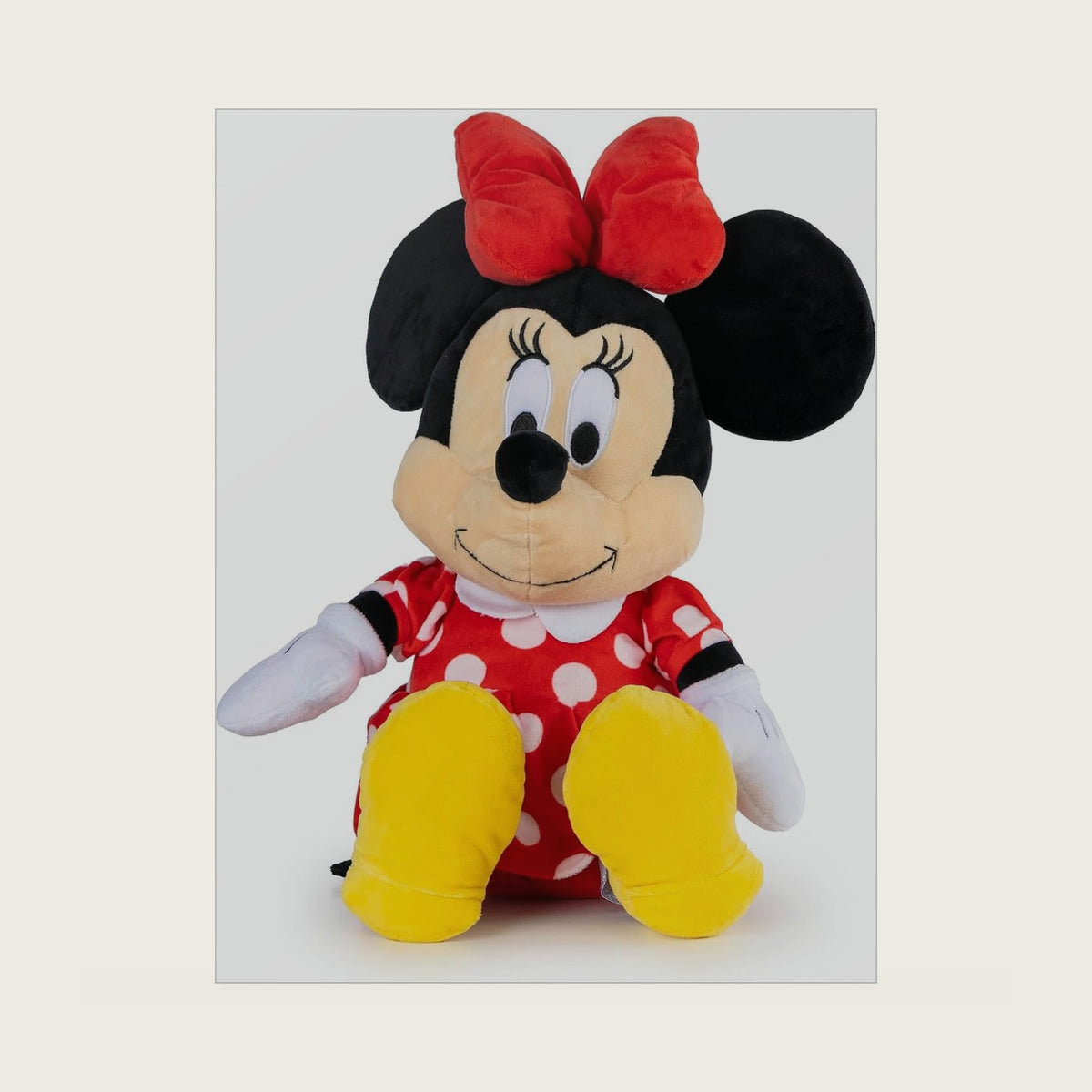 Minnie Mouse Cartoon Kids Plush Pillow Buddy for Girls, Red