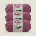 Lion Brand Yarn, Wool-Ease Crochet Yarn, Dark Rose Heather, Pink, 3 Pack